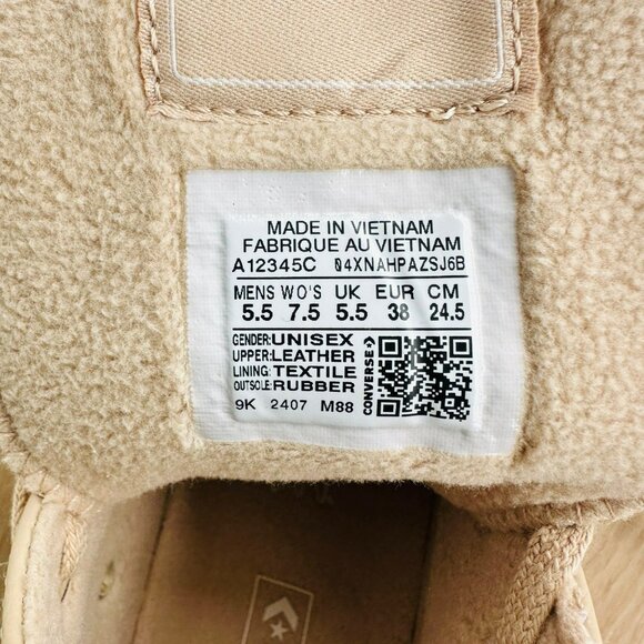 ⭐Converse Chuck 70 De Luxe Weatherized Leather Sz 7.5 Women Shoes Boots A12345C⭐ - Picture 11 of 13